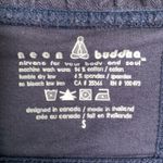 Neon Buddha Knit Jacket Long Navy Blue Lagenlook Button Novelty Ruffle Coat Sz S Photo 2