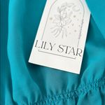 Lily Star  Teal Blouse with Ruffle Details Photo 3