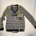 kim rogers 029-004 100% Cotton Women Large Sweater Black White Office Work Photo 3