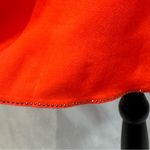 Halston Heritage Halston bright orange slip dress with gun metal studded detail size medium Photo 3
