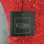 Mac Duggal Ieena for Red Sequin One Shoulder Cut Out Gown Size 2 Photo 13