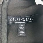 Eloquii Faux Tie Collared Jumpsuit Sleeveless Black White Tuxedo Size 20 New Photo 7