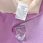Foxiedox New  Orchid Satin Pearl Cuff Front Split Halter Neck Midi Dress Photo 15