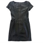 Aryn K Women’s Sheath Dress S Laser Cut Genuine Leather Edgy Holiday NYE Party Photo 1