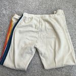 Aviator Nation 5 stripe Cream Sweatpant size medium Photo 3