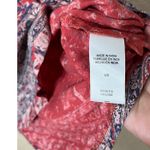 Lucky Brand Lucky‎ Brand Women's Floral Print Sleeveless Top Red Pink Ruffle Trim L Photo 4