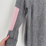 Anthropologie  Rebekah‎ Color block Tunic Sweater Size Small Gray Pink Photo 8