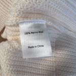 La Ligne Bastien Cable Knit 1/2 Zip Wool Pullover Sweater Cream Ivory Sz XS White Photo 3