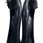 Tory Burch Black Jelly Ballet Flats Embellished Round Toe Women's Shoes Photo 0