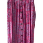 The Daily Planet Vintage 90s Women's Size Medium Pink Tribal Button Maxi Dress Photo 0