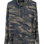Tahari  size XS lightweight camo‎ pullover sweatshirt cowl neck Photo 0