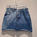 Princess Polly  Jellicoe Spliced Denim Mini Skirt Multi Wash Size US 6 Photo 1