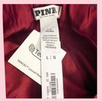 PINK - Victoria's Secret 🍎PINK VICTORIA’S SECRET Silky Pajama Shorts Red With Bling Apple & “PINK” Logo L Photo 7