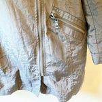 Womens‎ Asymmetrical Zip Up Coat Jacket Collared Long Sleeve Gray Size undefined Photo 3