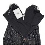 Nookie Revolve  Supreme Black Sequin Strappy‎ NYE Mini Dress Size M NEW Photo 4
