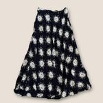 Karen Kane Vintage 90s Floral Flowy Maxi Skirt Navy Combo 10 Photo 0