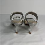 Vince Camuto Silver Metallic Heels with Square-Toe Design Photo 3