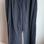 Open Edit  Rayon Blend Wide Leg Drawstring Trouser Pant Flowy Women's XL Black Photo 0