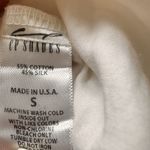 CP Shades  Pleated Silk Cotton Blend White Button Down Shirt S USA Minimalist Photo 4