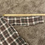 Garage Lace Up Bow Side Cozy Flannel Shirt Photo 8