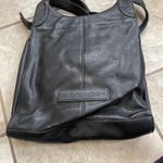 Fossil Black Pebbled Leather Shoulder Bag 75082 purse tote boho hobo EUC KEY Photo 2