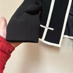Jones Studio Black White Trim Blazer Jacket Size 6 Career Classic Photo 3
