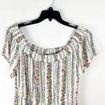 Old Navy  Floral On/Off Shoulder Defined Waist Short Sleeves Lined Dress Size XL Photo 6