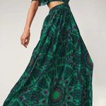 Ba&sh  Candy Cut Out Green Vert Printed Maxi Dress Photo 0