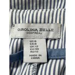 Carolina belle White Blue Striped High Waisted Straight Trousers Dress Pants 8 Photo 3
