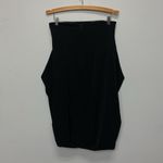 ELM DESIGN Sz 2 Jersey Knit Pleated Skirt Grunge Whimsical Glam Dark Academia Black Photo 2