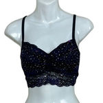 PINK Victoria's Secret Night Sky bralette size S Black Photo 0