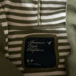 American Eagle  outfitters striped long sleeve top with hood Photo 2