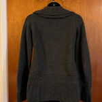 Pink Rose Women’s Cable Knit Cardigan Sweater, Dark Gray, Size Small Cozy Winter Photo 13