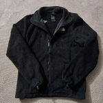 The North Face ‎ Women’s Fleece Osito Soft Fuzzy Full Zip Black Jacket Sz Small Photo 0