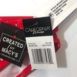 California Waves RED Strappy Bikini Swim Bottom Photo 3