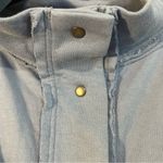 Free People  Ellie Blue Mariage Pleated Snap Down Hobo Sweatshirt/Jacket SZ XS Photo 6