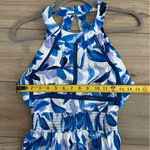 Anthropologie Abel the Label Blue White Floral Halter Maxi Dress M Photo 10