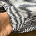 J Jill wide leg linen Striped Blue and White Pants size xl Photo 5