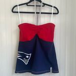 Reebok New England Patriots Halter or Tube Top Red Blue NFL Football Size Large Photo 1