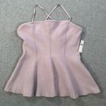 Anthropologie By Hourglass Sweater Tank Top Size Large Lavender Adjustable Strap Photo 0