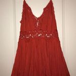 Free People Red Lace Dress Photo 0