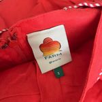 Farm Rio NWOT  100% Linen Puff Sleeve Linen Romper Size S Red Photo 10