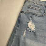 REWASH ‎ Light Denim Super High Rise Fringe Shorts (13/31) Photo 3