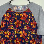 LuLaRoe Gray and Black Raglan Dress with 3/4 Sleeves Photo 1