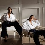 Norma Kamali Super Oversized T-Shirt Shirt Dress White Cotton XS Photo 6