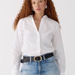 J.Crew Women’s Wren Slim Shirt in Stretch Cotton Poplin Size 10 NWOT #BY647 Photo 0