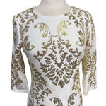 B Darlin White Sequin Dress Size 9/10 Long Sleeve Cocktail Photo 1