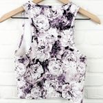 Balance Collection Mia crop tank Purple Roses sport top Size Small Photo 1