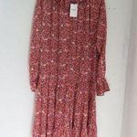 Anthropologie O.P.T Floral Poppy Boho Prairie Ruffle Dress Photo 0