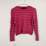 EXPRESS Wool Cashmere Blend Cropped Cable Knit Sweater Photo 7